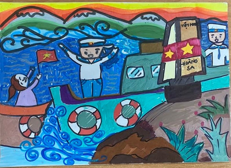 vẽ tranh biển đảo đẹp nhất 28