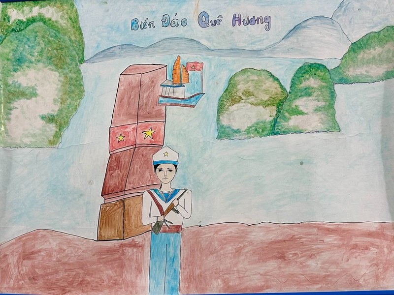 vẽ tranh biển đảo đẹp nhất 36