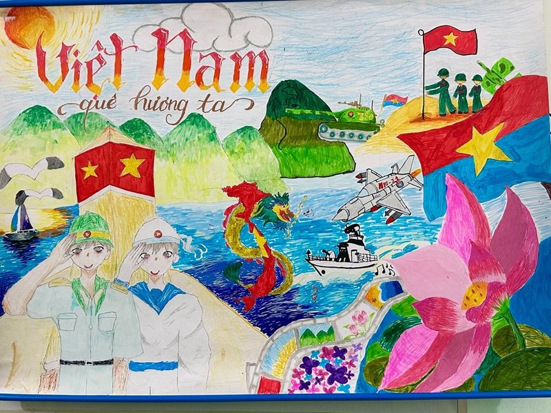 vẽ tranh biển đảo đẹp nhất 37