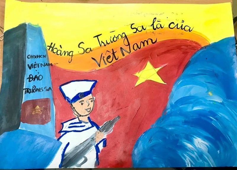 vẽ tranh biển đảo đẹp nhất 4