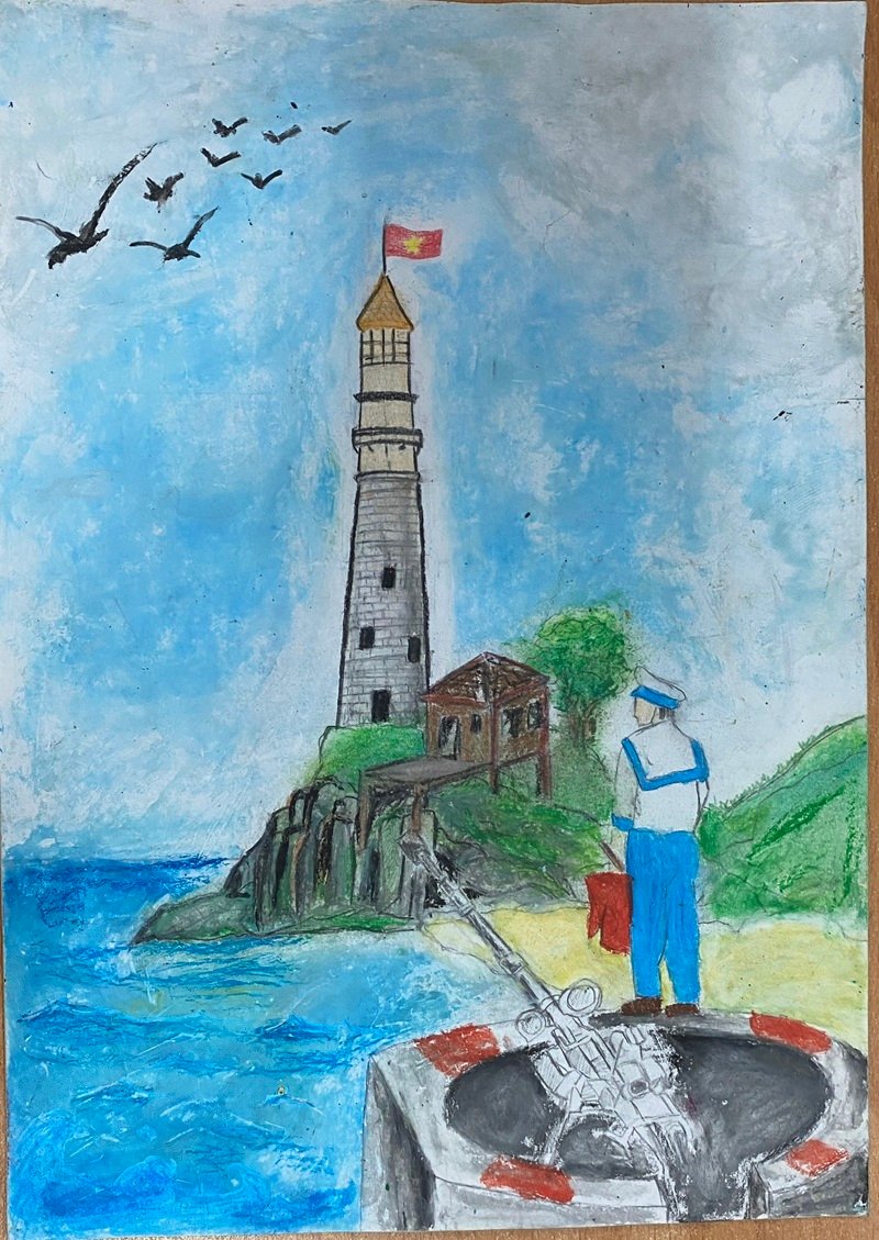 vẽ tranh biển đảo đẹp nhất 44