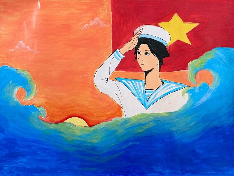 vẽ tranh biển đảo đẹp nhất 47