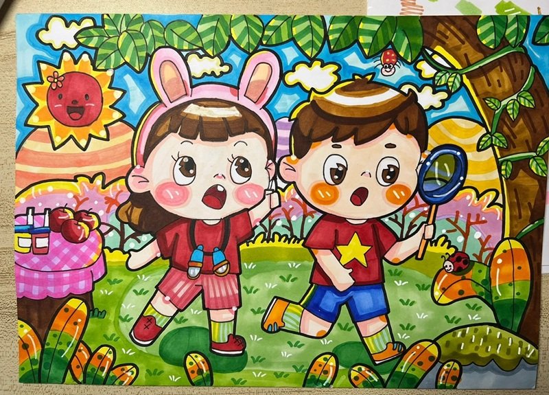 vẽ tranh đề tài cuộc sống quanh em 12