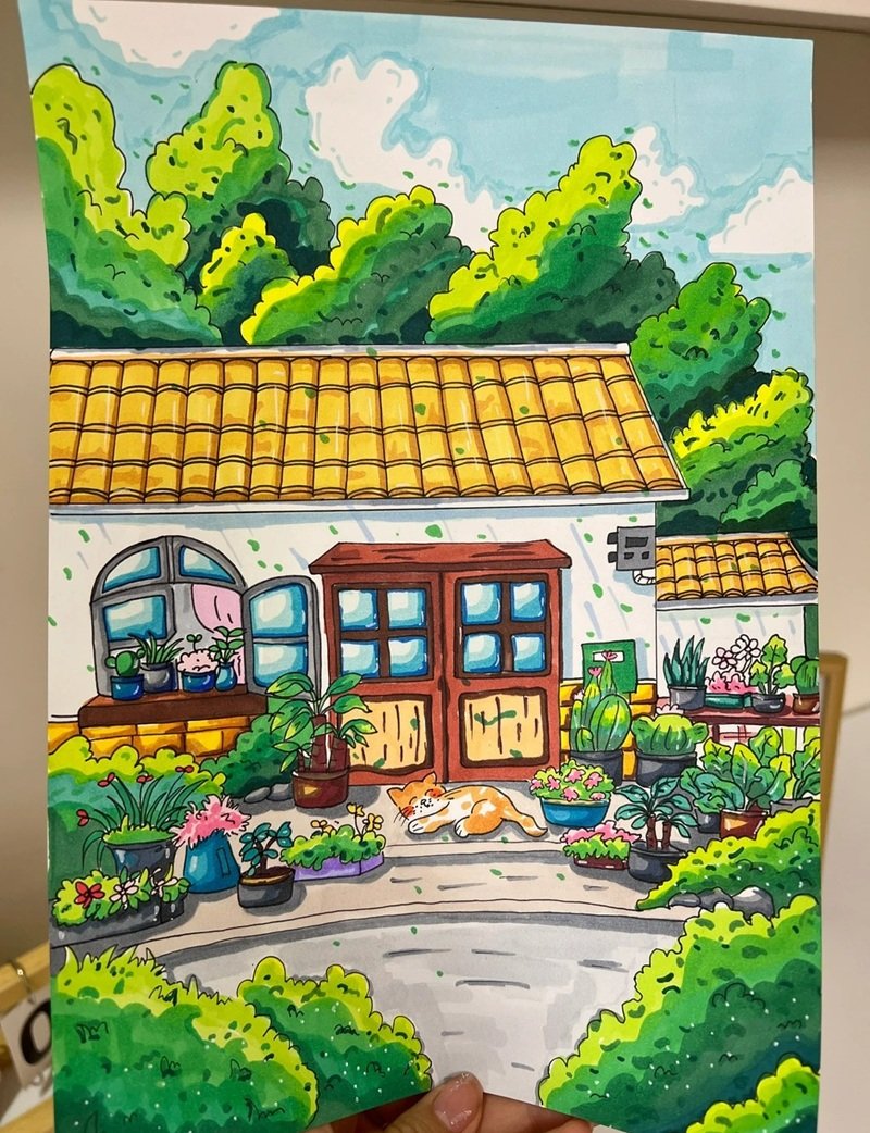 vẽ tranh đề tài cuộc sống quanh em 14