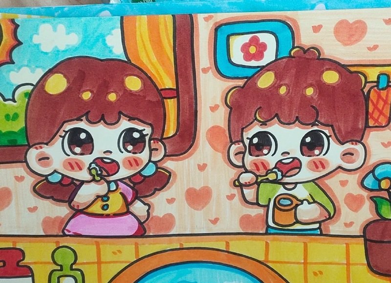 vẽ tranh đề tài cuộc sống quanh em 23