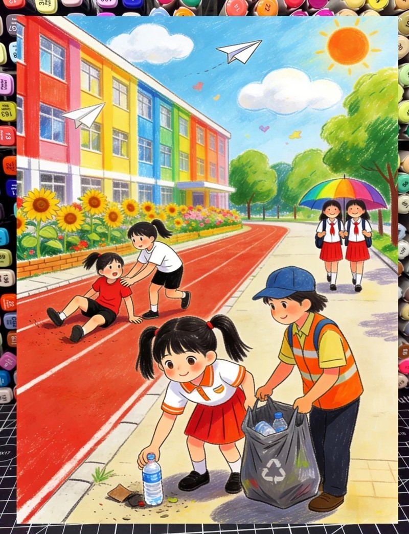 vẽ tranh đề tài cuộc sống quanh em 25