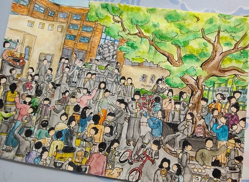 vẽ tranh đề tài cuộc sống quanh em 26