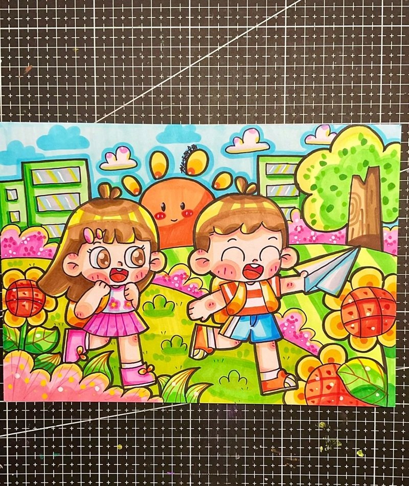 vẽ tranh đề tài cuộc sống quanh em 28