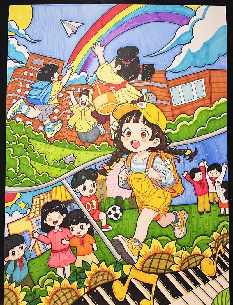 vẽ tranh đề tài cuộc sống quanh em 29