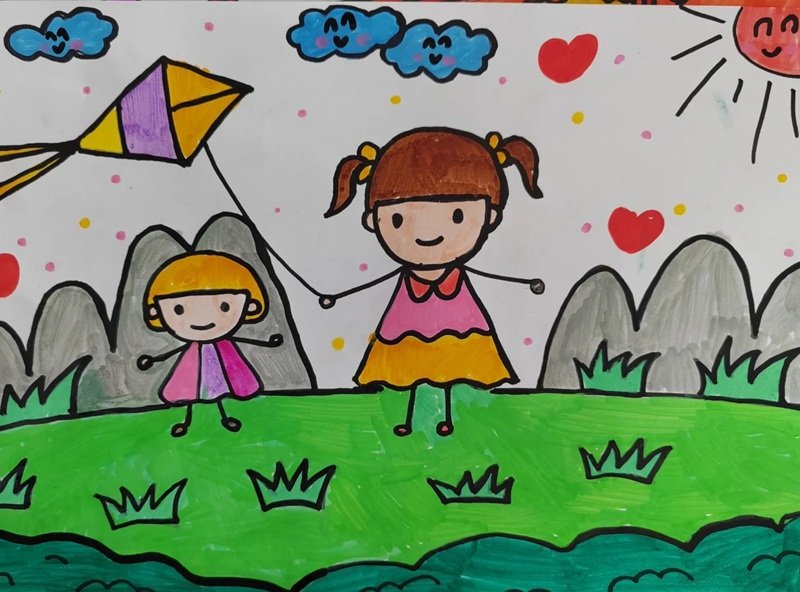 vẽ tranh đề tài cuộc sống quanh em 33