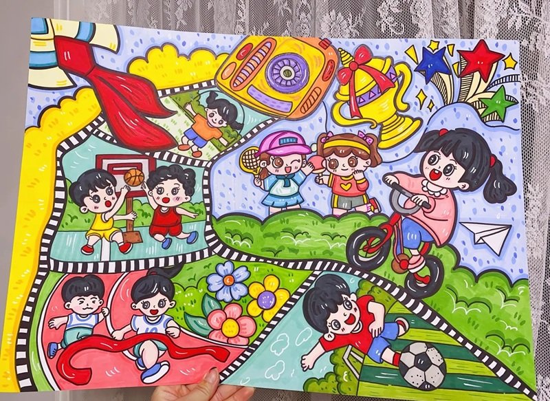 vẽ tranh đề tài cuộc sống quanh em 36