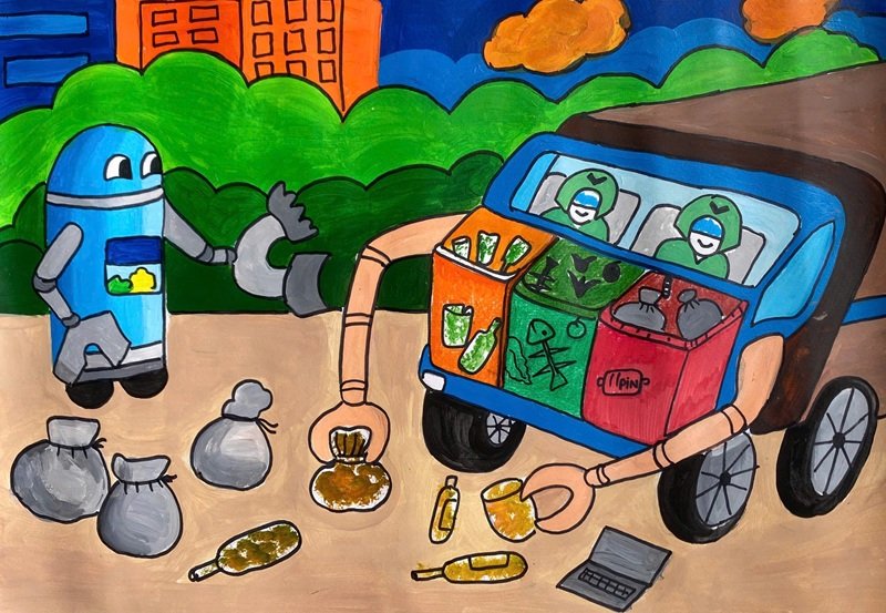 vẽ tranh gửi tương lai xanh 2050 10