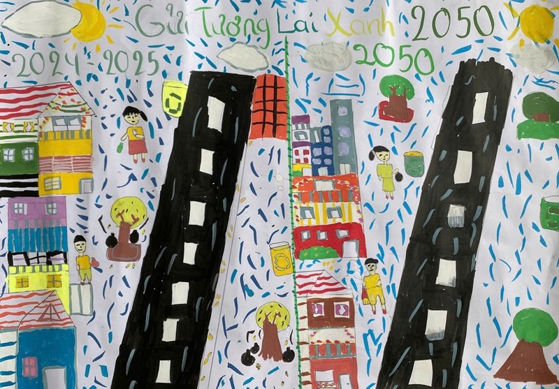 vẽ tranh gửi tương lai xanh 2050 14