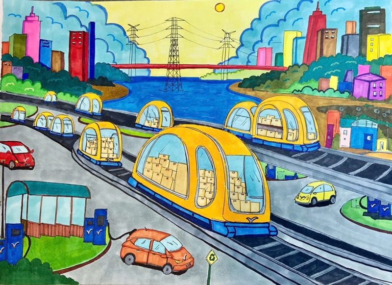 vẽ tranh gửi tương lai xanh 2050 23