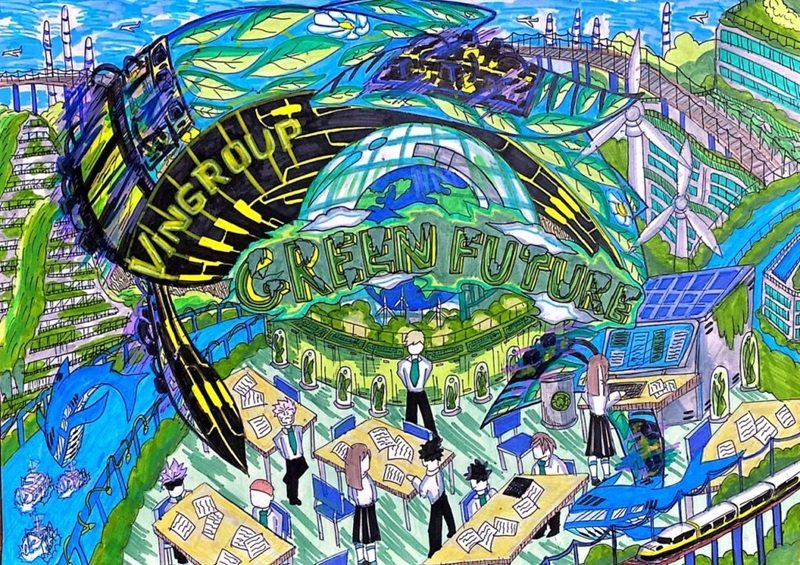 vẽ tranh gửi tương lai xanh 2050 24