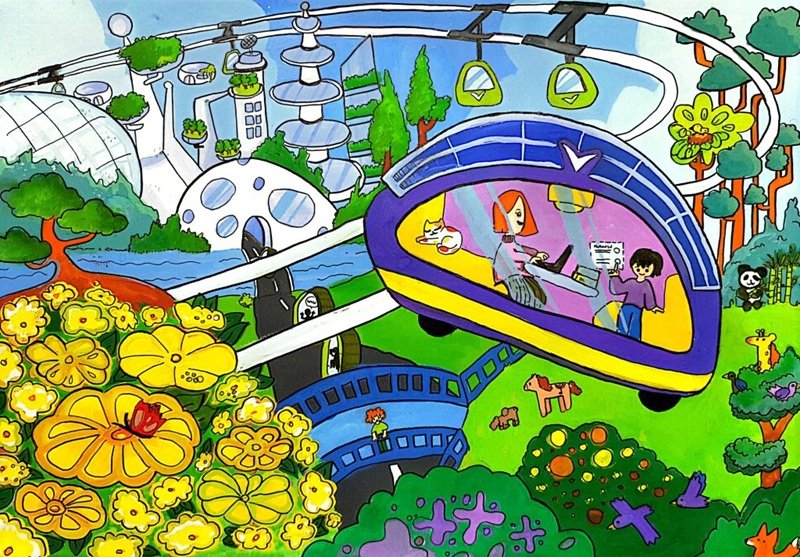 vẽ tranh gửi tương lai xanh 2050 26