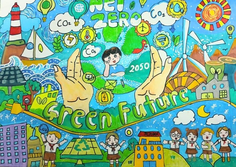 vẽ tranh gửi tương lai xanh 2050 27