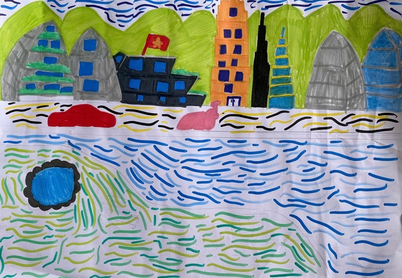 vẽ tranh gửi tương lai xanh 2050 3