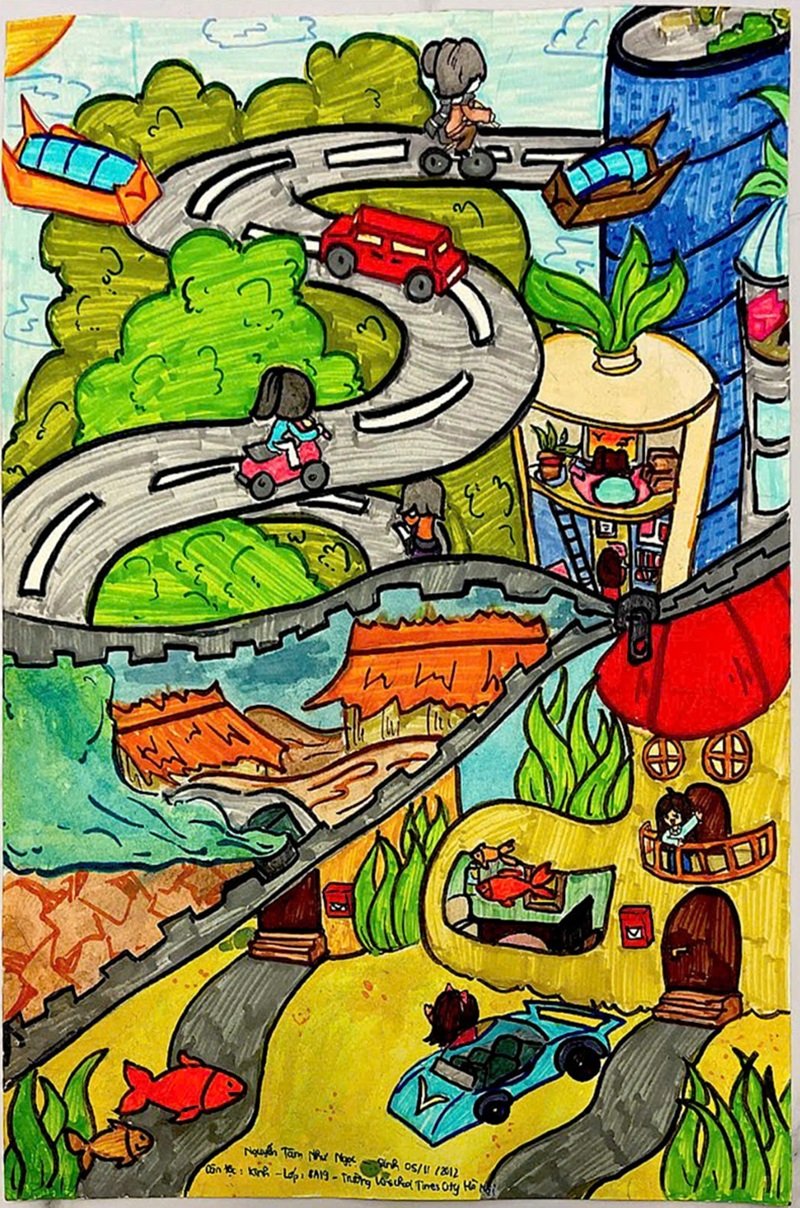 vẽ tranh gửi tương lai xanh 2050 33