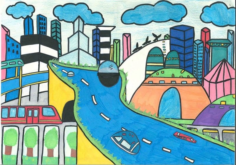 vẽ tranh gửi tương lai xanh 2050 36