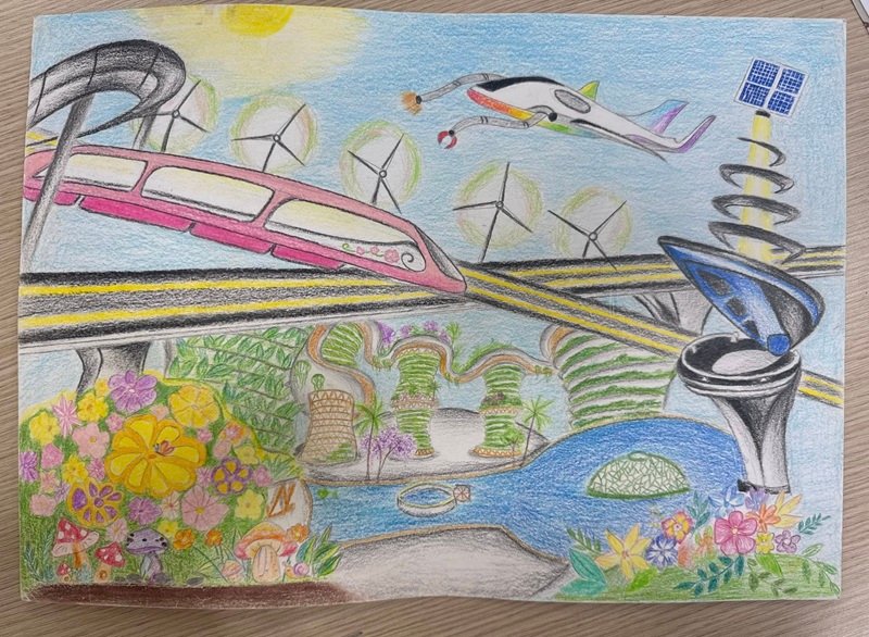 vẽ tranh gửi tương lai xanh 2050 37