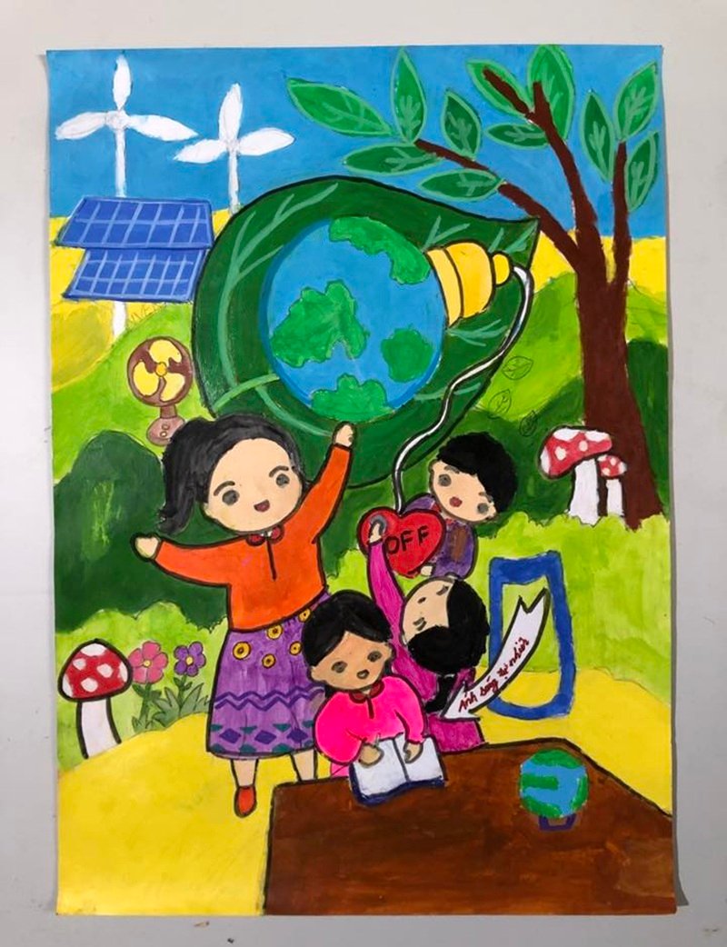 vẽ tranh gửi tương lai xanh 2050 39