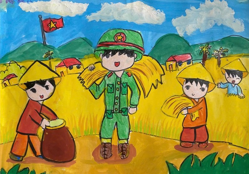 vẽ tranh gửi tương lai xanh 2050 4