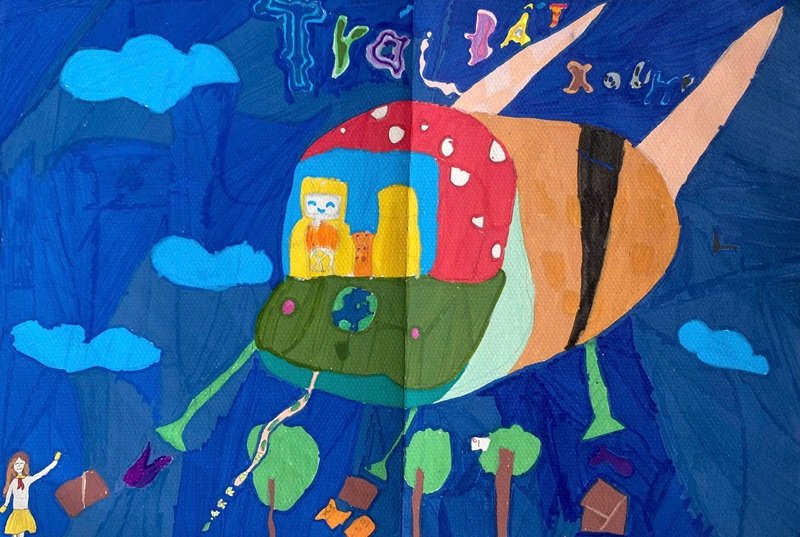 vẽ tranh gửi tương lai xanh 2050 6