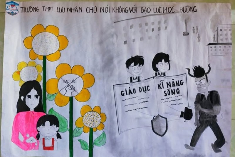 vẽ tranh nói không với bạo lực học đường 20