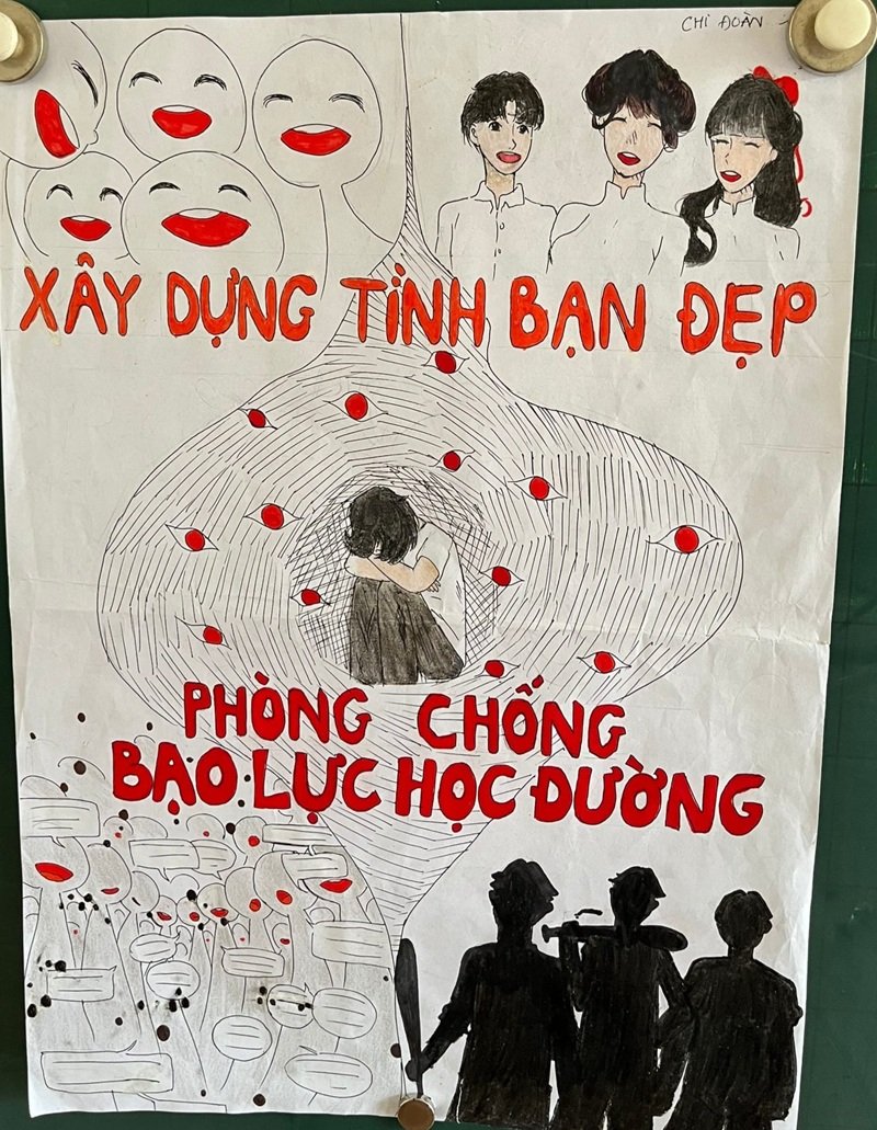vẽ tranh nói không với bạo lực học đường 25