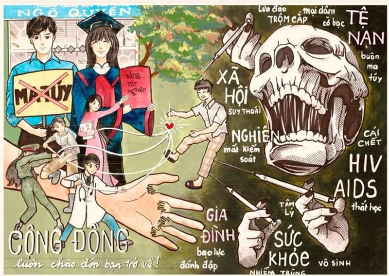 vẽ tranh phòng chống tệ nạn xã hội 10