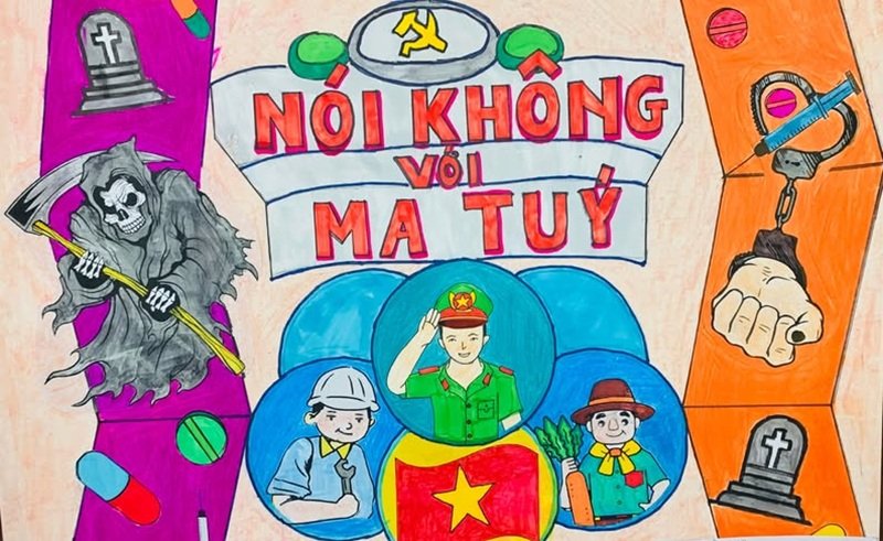 vẽ tranh phòng chống tệ nạn xã hội 11