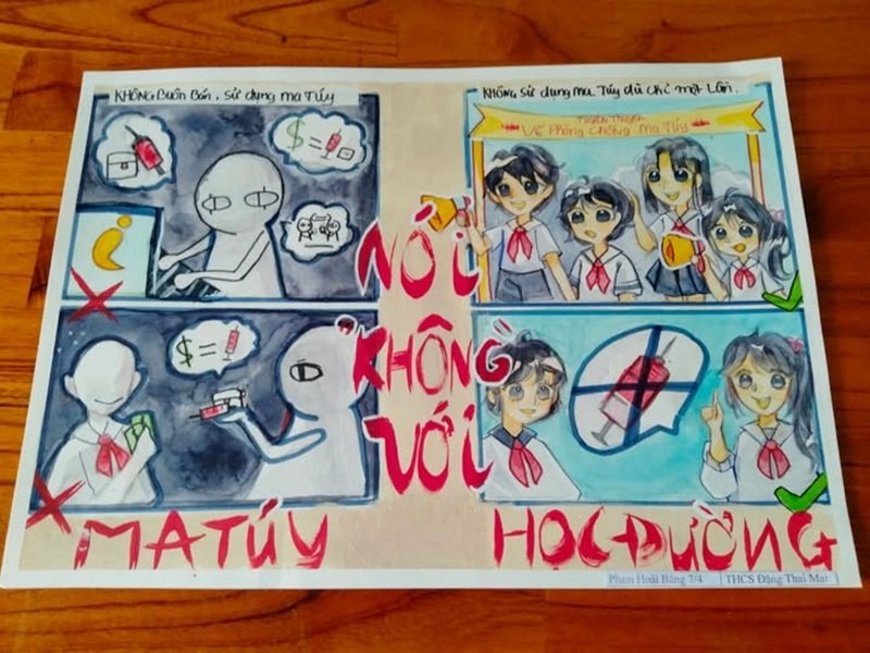 vẽ tranh phòng chống tệ nạn xã hội 12