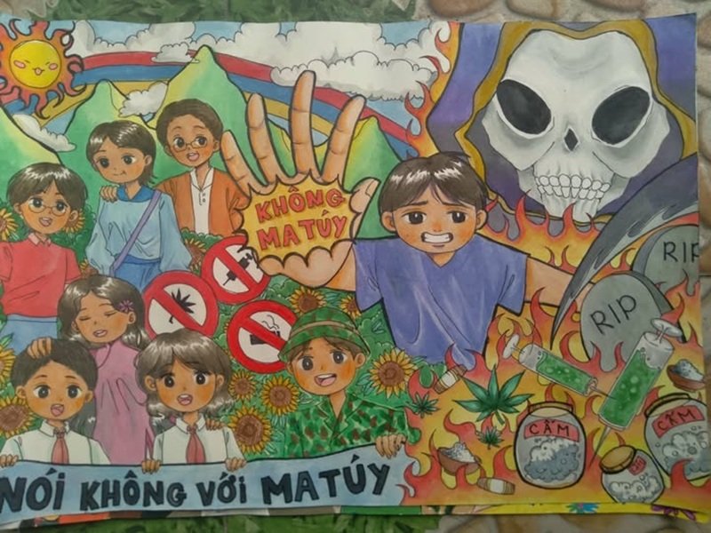 vẽ tranh phòng chống tệ nạn xã hội 13