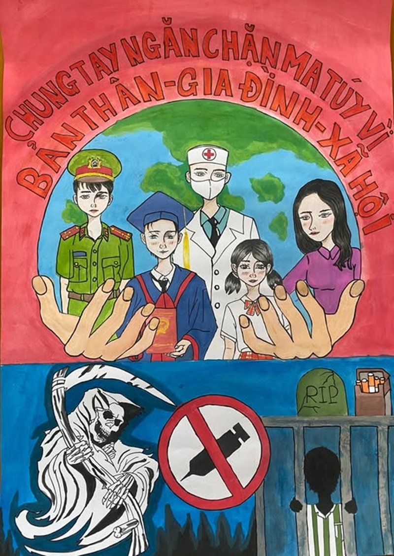 vẽ tranh phòng chống tệ nạn xã hội 16