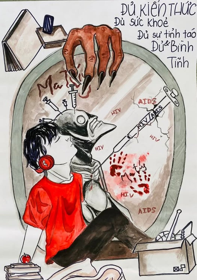 vẽ tranh phòng chống tệ nạn xã hội 26