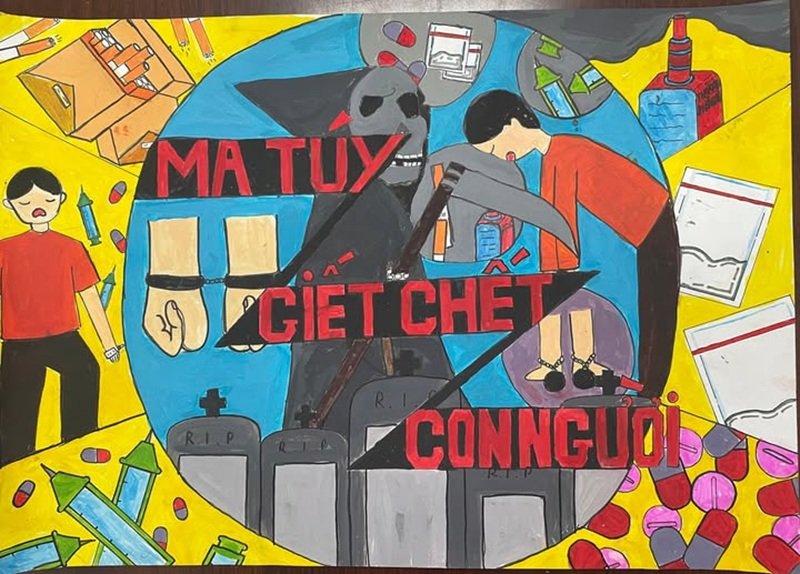 vẽ tranh phòng chống tệ nạn xã hội 29