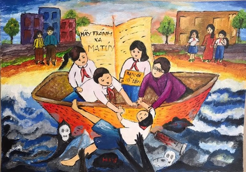 vẽ tranh phòng chống tệ nạn xã hội 3