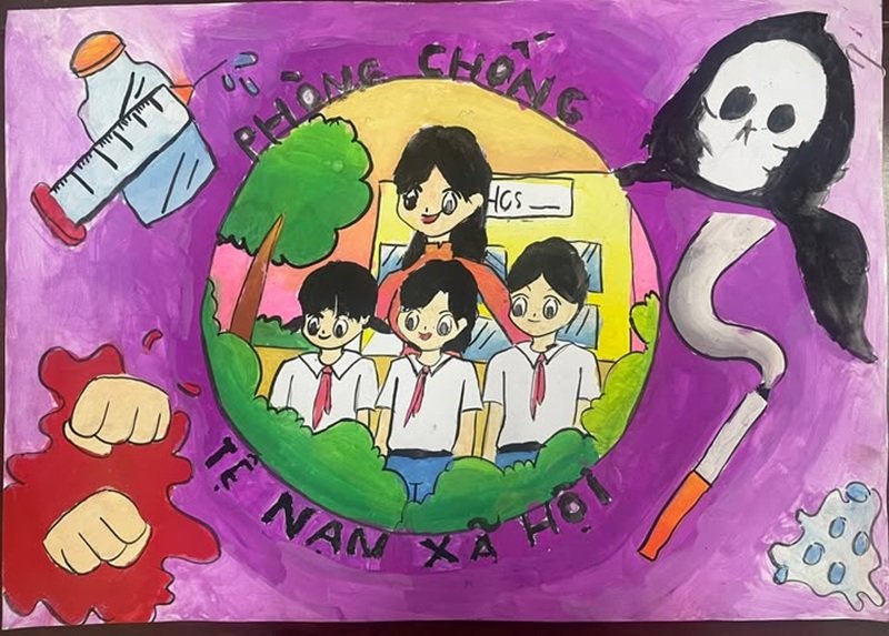 vẽ tranh phòng chống tệ nạn xã hội 33