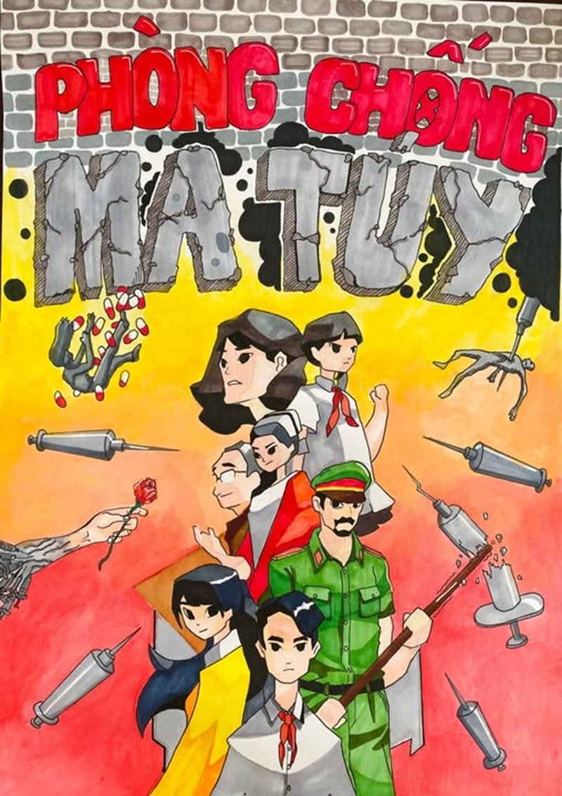 vẽ tranh phòng chống tệ nạn xã hội 35