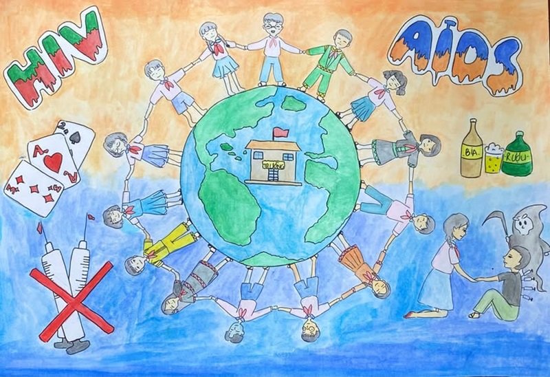 vẽ tranh phòng chống tệ nạn xã hội 38