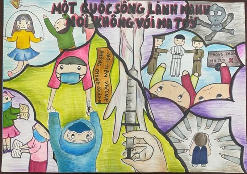 vẽ tranh phòng chống tệ nạn xã hội 5