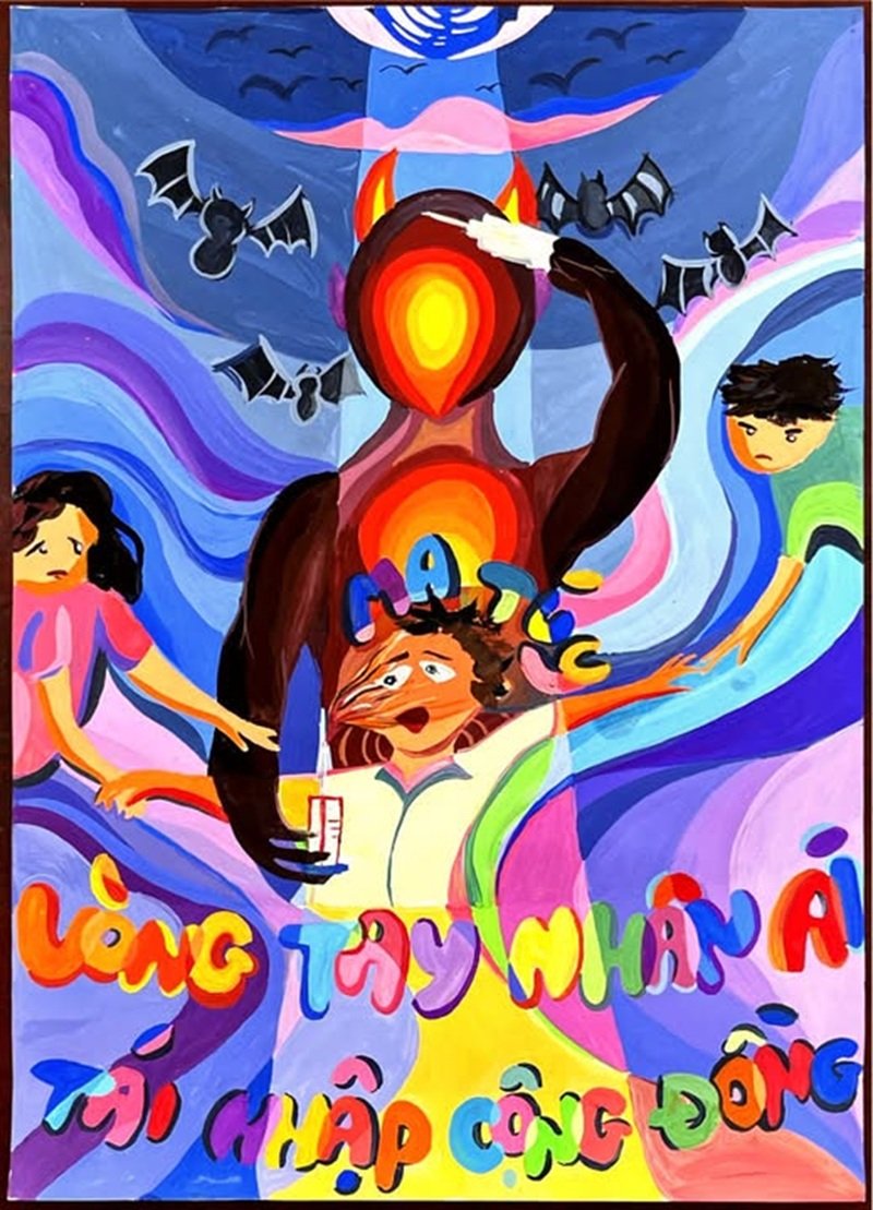 vẽ tranh phòng chống tệ nạn xã hội 6