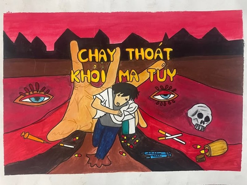 vẽ tranh phòng chống tệ nạn xã hội 8