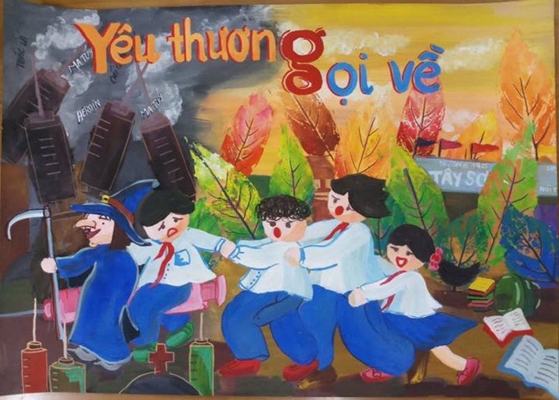 vẽ tranh phòng chống tệ nạn xã hội 9