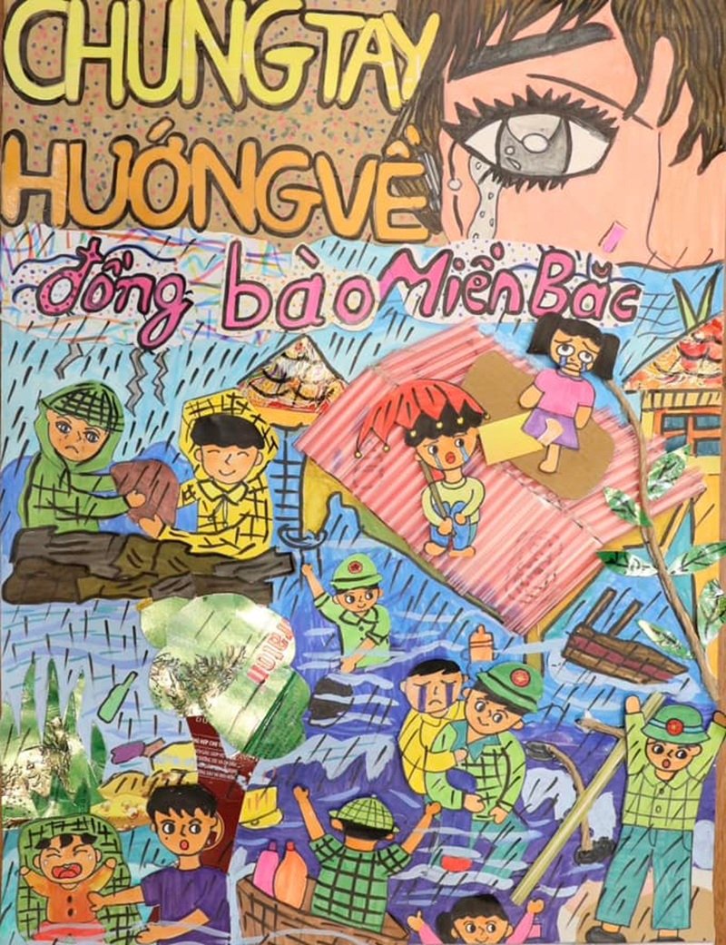 vẽ tranh phòng chống thiên tai 19