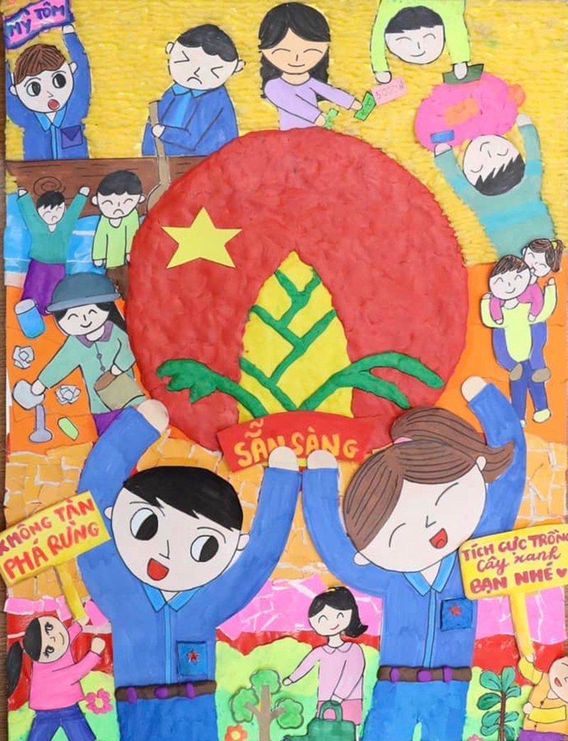 vẽ tranh phòng chống thiên tai 22