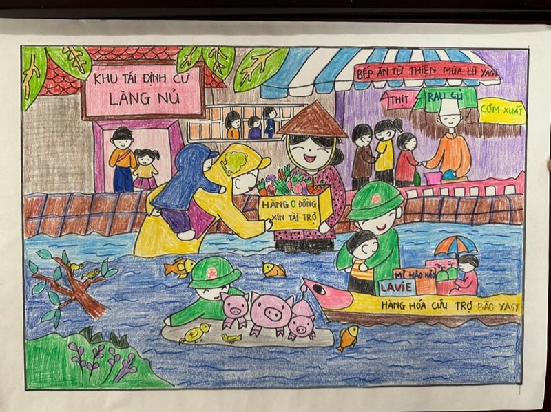 vẽ tranh phòng chống thiên tai 25