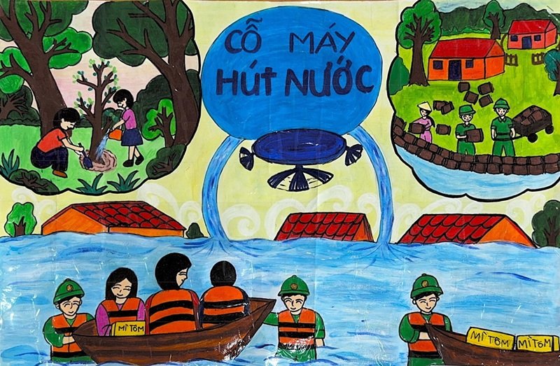 vẽ tranh phòng chống thiên tai 31