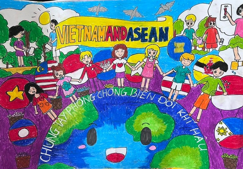 vẽ tranh phòng chống thiên tai 9